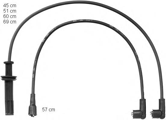 Fios de alta voltagem, kit NGK 904 preço, a partir de 43,86 USD