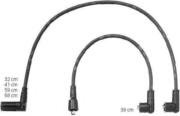 Fios de alta voltagem, kit FAE 83640