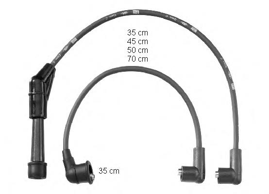 Fios de alta voltagem, kit 9478 NGK