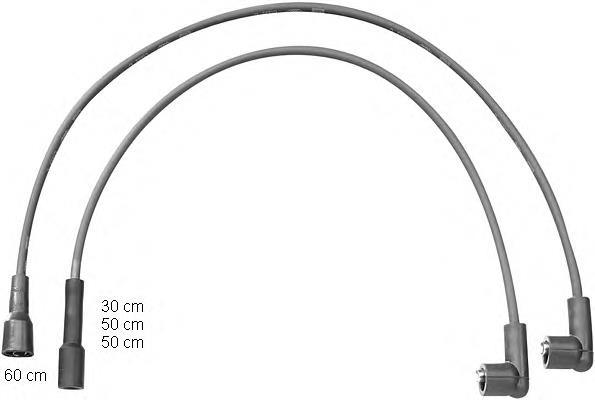 Fios de alta voltagem, kit NGK 8612