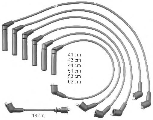 Fios de alta voltagem, kit 346275 VALEO