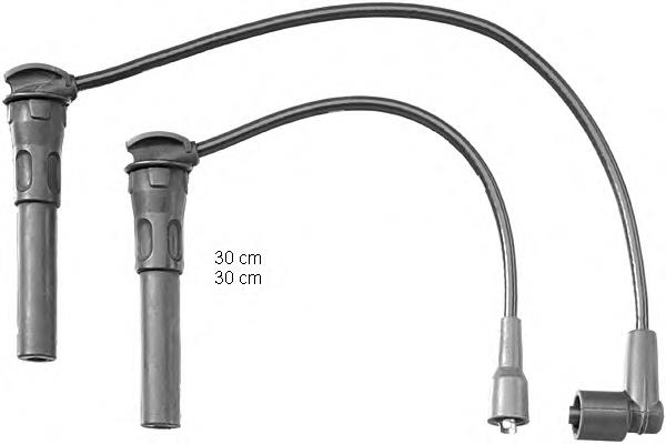 Fios de alta voltagem, kit 7706 NGK