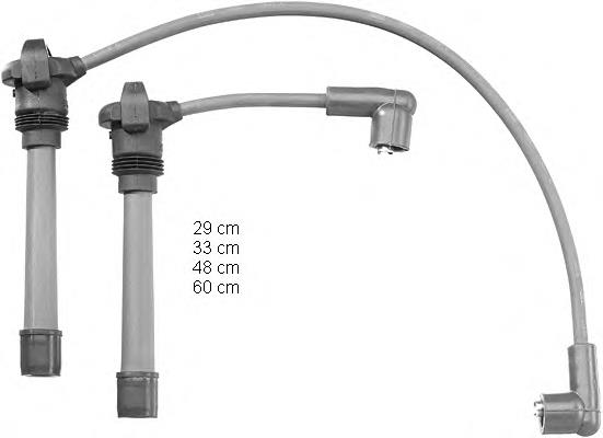 Fios de alta voltagem, kit NGK 7211