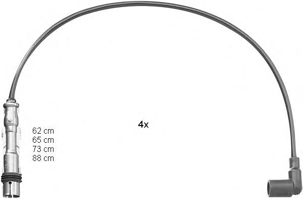 Fios de alta voltagem, kit 85681 FAE