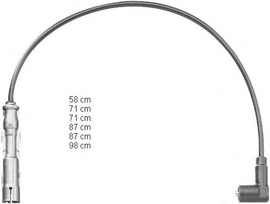 932 NGK Fios de alta voltagem, kit