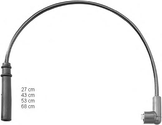 Fios de alta voltagem, kit 224401S700 Nissan/Infiniti