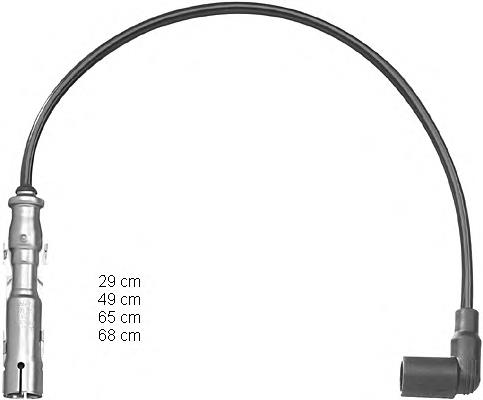 ZEF1224 Beru Fios de alta voltagem, kit
