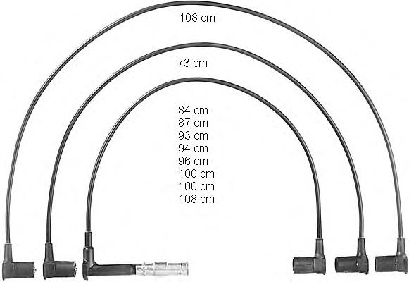 Compre A1151590818 Mercedes Fios de alta voltagem, kit