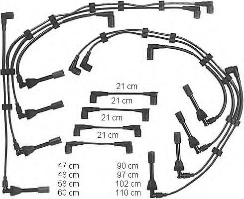 CLS215 Champion Fios de alta voltagem, kit