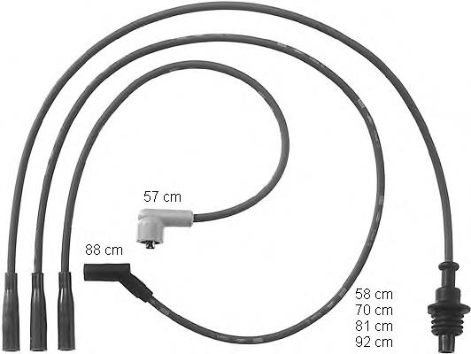 83120 FAE Fios de alta voltagem, kit