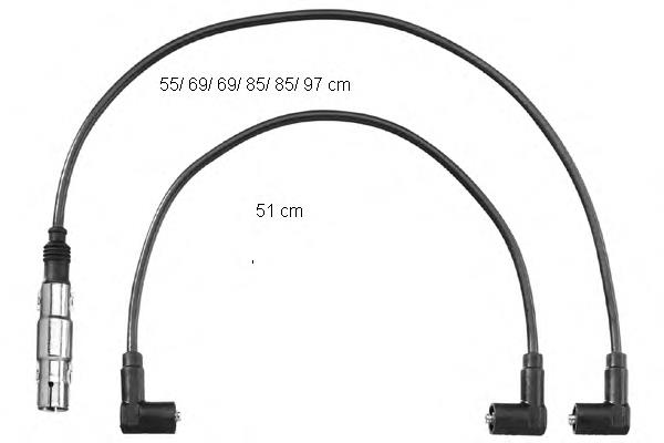 Fios de alta voltagem, kit NGK 954 preço, a partir de 99,26 USD