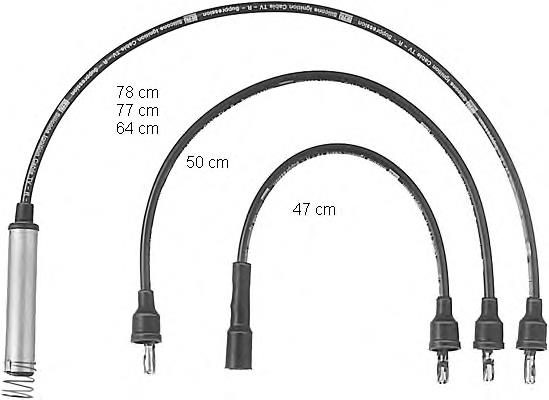 90009357 General Motors Fios de alta voltagem, kit