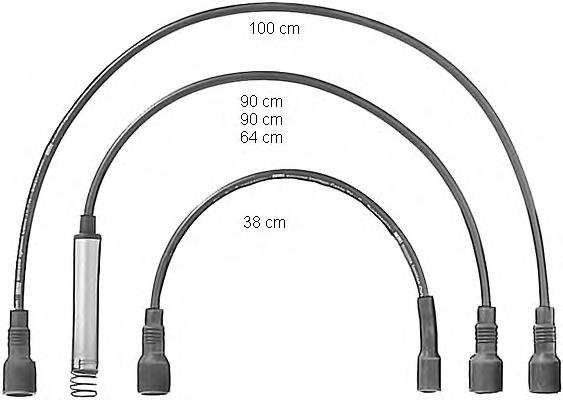 Compre 781 NGK Fios de alta voltagem, kit