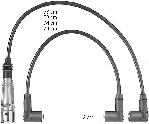 Fios de alta voltagem, kit 299 Bremi