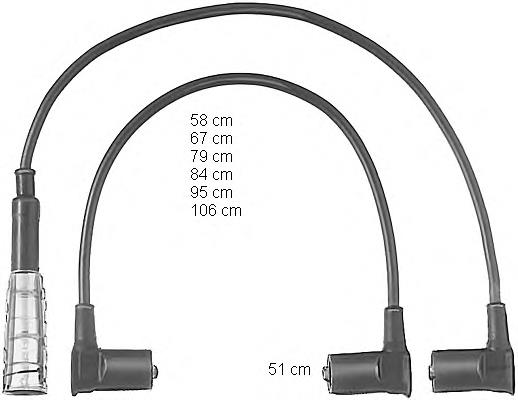 Fios de alta voltagem, kit CLS208 Champion