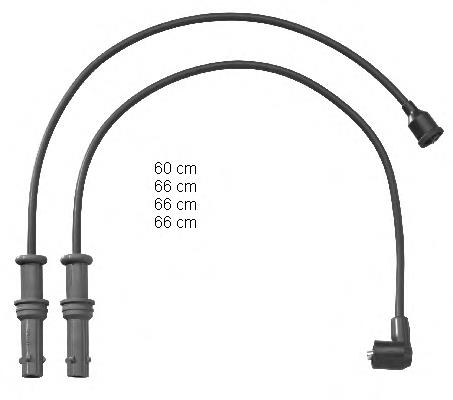 Fios de alta voltagem, kit Subaru Legacy I BC