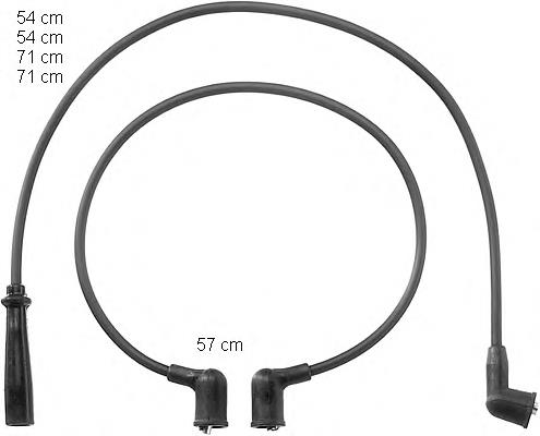ENT910107 Engitech Fios de alta voltagem, kit