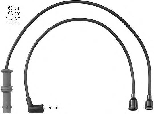 Fios de alta voltagem, kit 9166 NGK