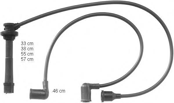 Fios de alta voltagem, kit 3370560G20 Suzuki