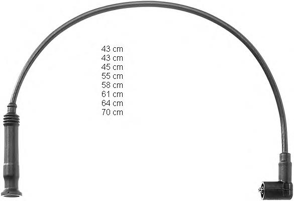 Fios de alta voltagem, kit 8617 NGK