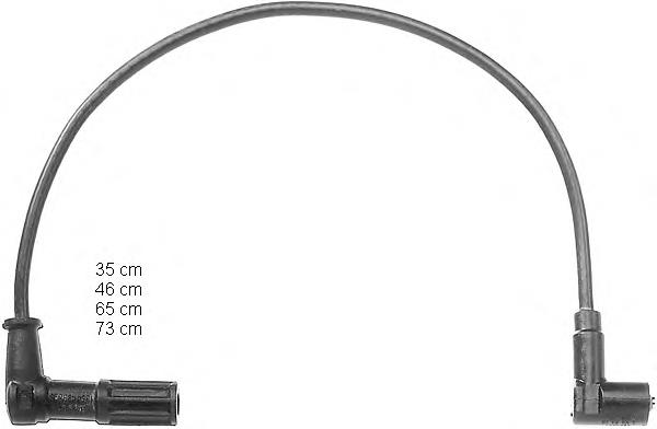 Fios de alta voltagem, kit NGK 645