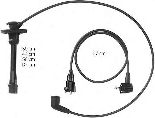 Fios de alta voltagem, kit ADD61602 Blue Print