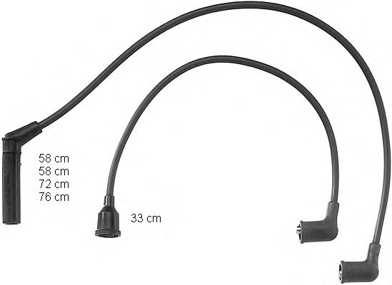 Compre 710 NGK Fios de alta voltagem, kit