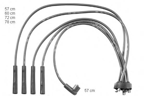 8582 NGK Fios de alta voltagem, kit