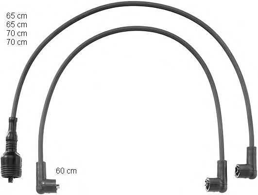 Fios de alta voltagem, kit NGK 5408