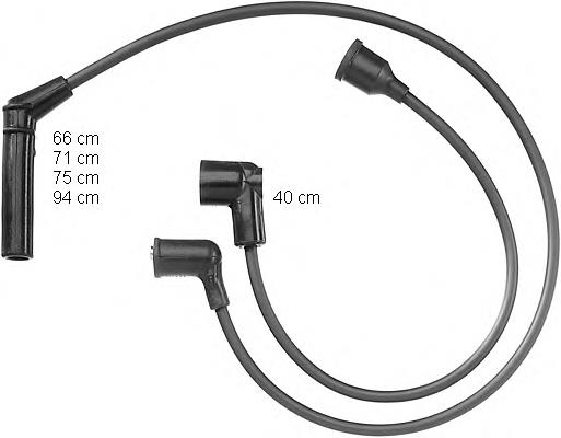 Fios de alta voltagem, kit MD030938 Mitsubishi