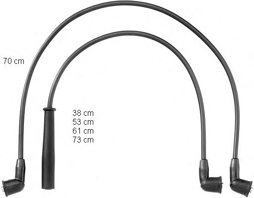 Fios de alta voltagem, kit 2750132F00 Hyundai/Kia