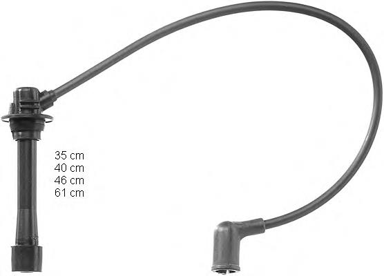 Fios de alta voltagem, kit Z50118140 Mazda