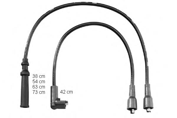 Fios de alta voltagem, kit 9914 NGK