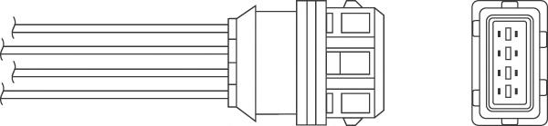 Sonda lambda, sensor de oxigênio até o catalisador 30814907 Volvo