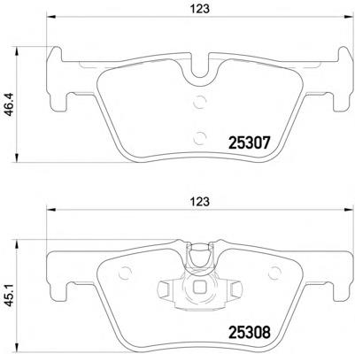 Sapatas do freio traseiras de disco BMW 34212468436 preço, a partir de 27,25 USD
