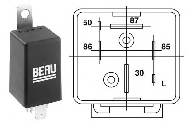 4RV008188161 HELLA Relê das velas de incandescência