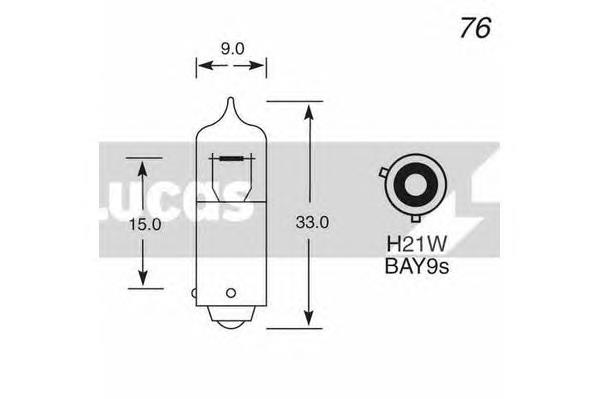 Lâmpada das luzes de nevoeiro 63217160788 BMW