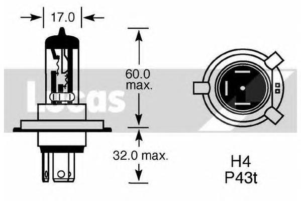 LLB472 Lucas Lâmpada halógena