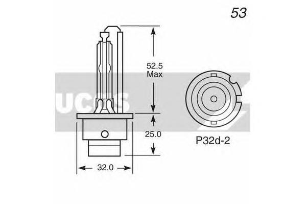 Lâmpada de xénon 662401SCB Osram