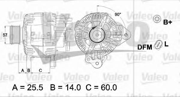 Gerador 437470 VALEO