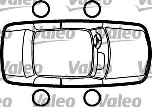 256364 VALEO Motor acionador de abertura/fechamento de porta-malas (de 3ª/5ª porta traseira)