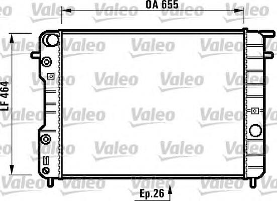 Radiador de esfriamento de motor Opel 6302007