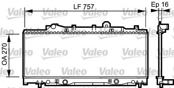 7783504 Fiat/Alfa/Lancia Radiador de esfriamento de motor