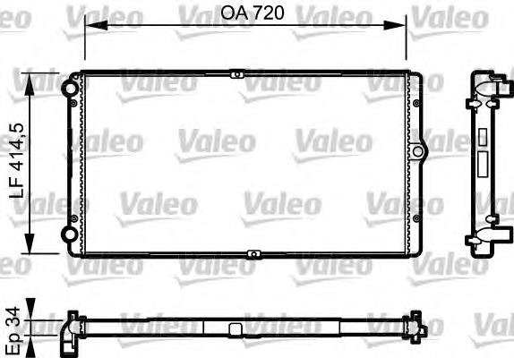 59088 NRF Radiador de esfriamento de motor