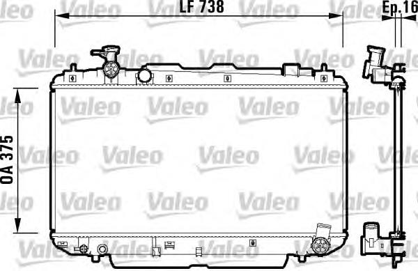 Radiador de esfriamento de motor Toyota 1640028511 preço, a partir de 145,97 USD