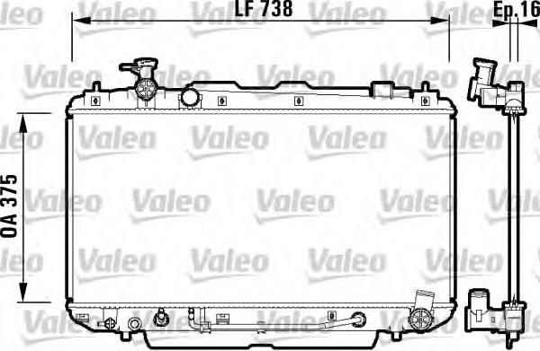1640028470 Toyota Radiador de esfriamento de motor