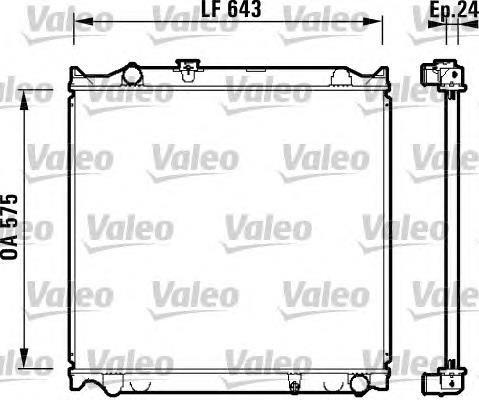 Radiador de esfriamento de motor 1640067131 Toyota
