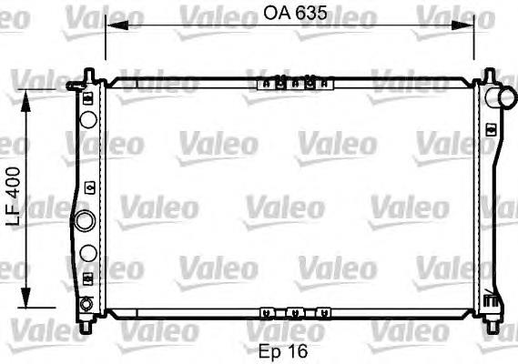 Radiador de esfriamento de motor Luzar LRC01083B