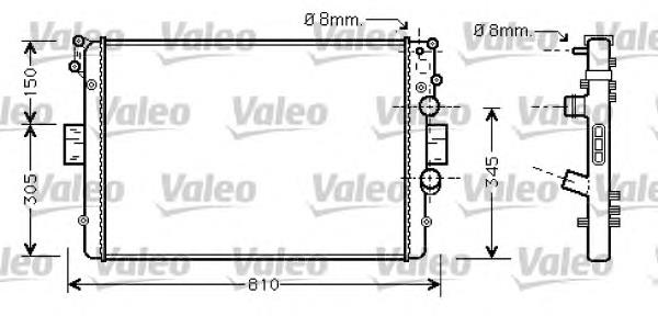 Radiador de esfriamento de motor Iveco 500396428