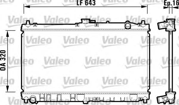 Radiador de esfriamento de motor BP4W15200A Mazda